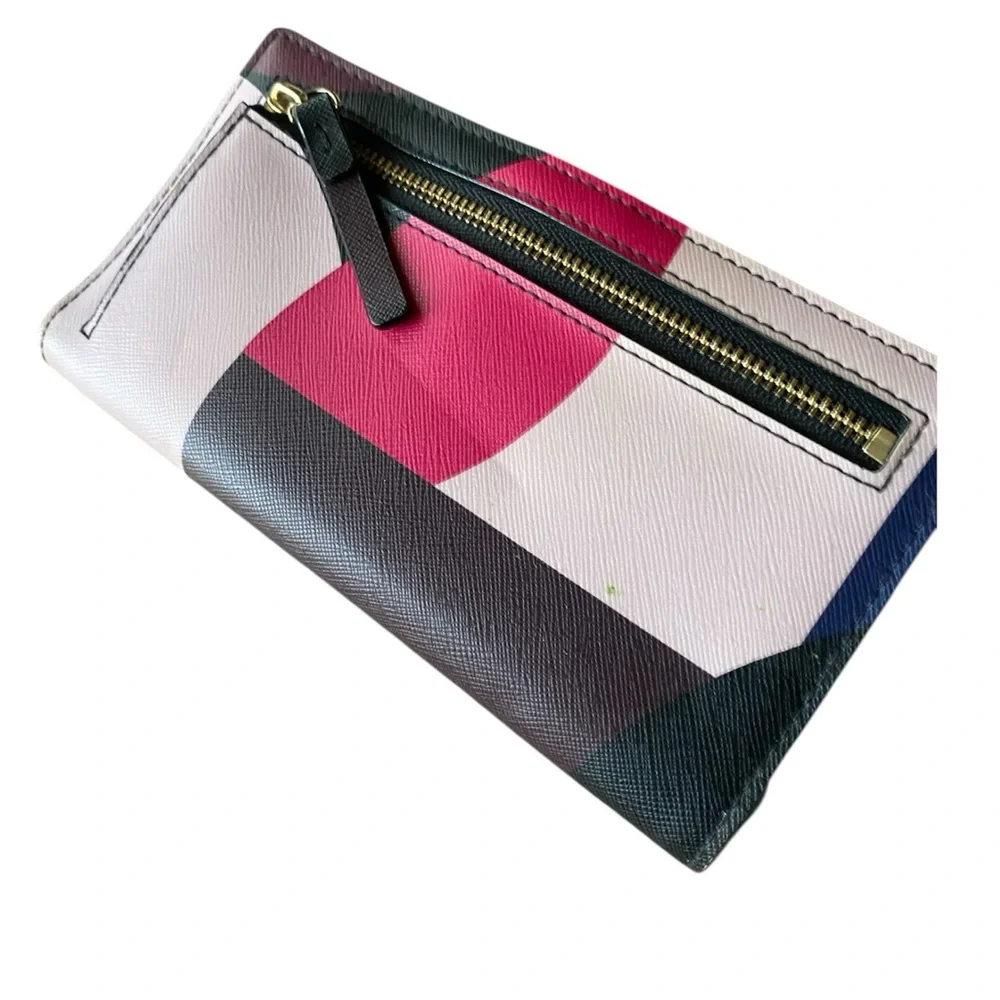 Kate Spade ♠️  Multicolor Abstract Print Wallet - Picture 2 of 5